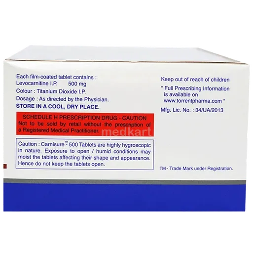 carnisure 500mg tablet 10's